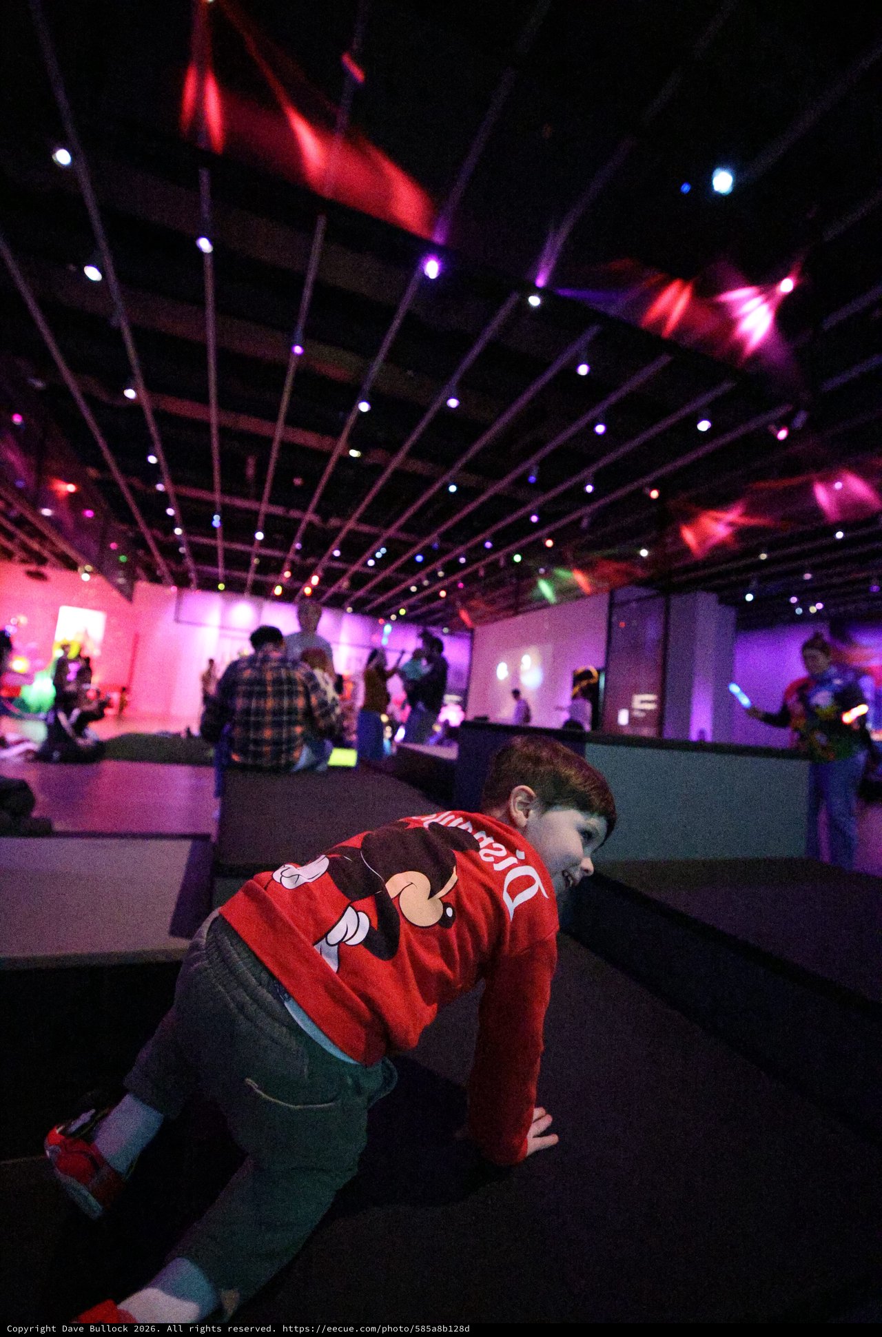 Child Playing at Baby Rave at Asian Art Museum