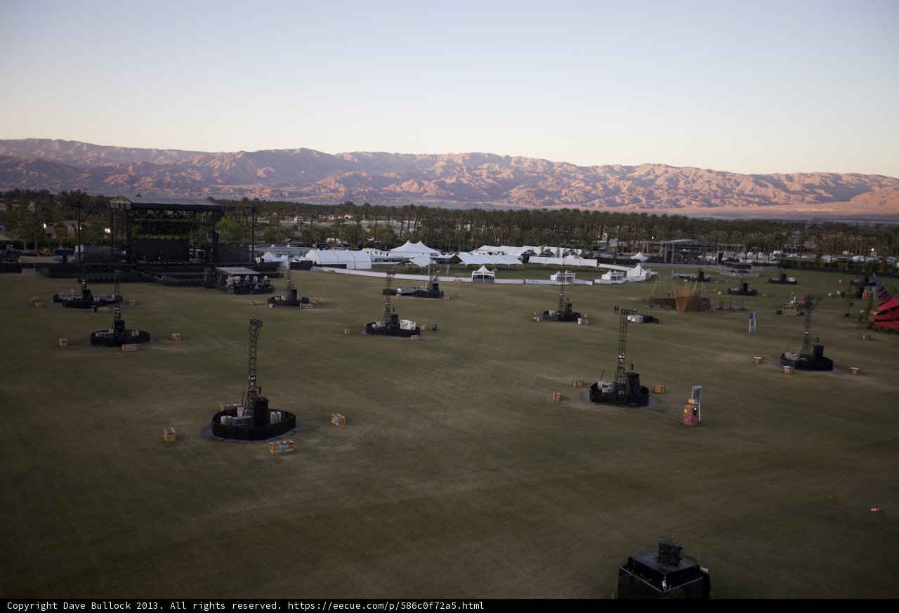 Coachella Weekend 2: Aerial View of the Festival Grounds