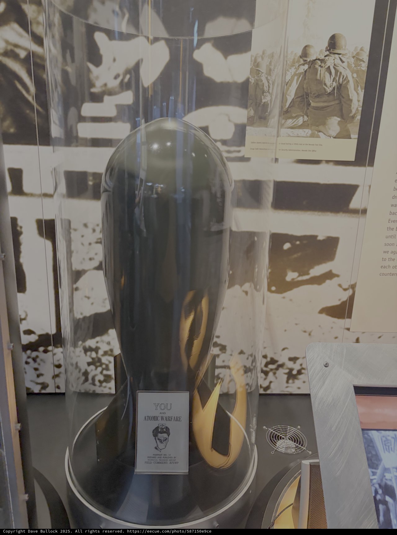 Museum Display of Atomic Warfare Artifact
