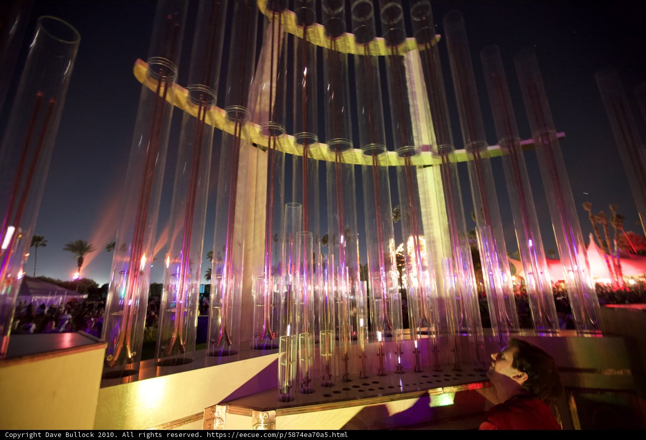 Towering Pipes and Illuminating Lights