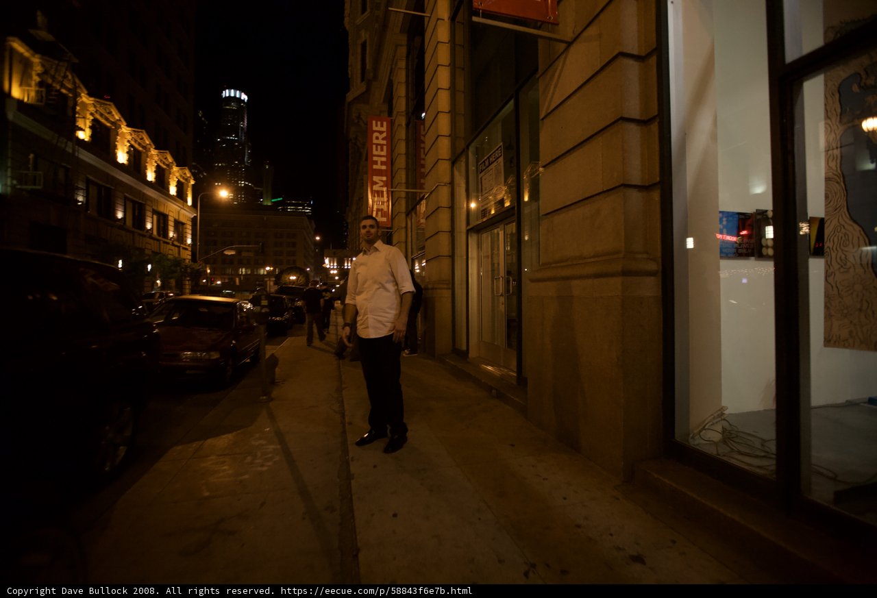 Nighttime Stroll Along the Urban Path