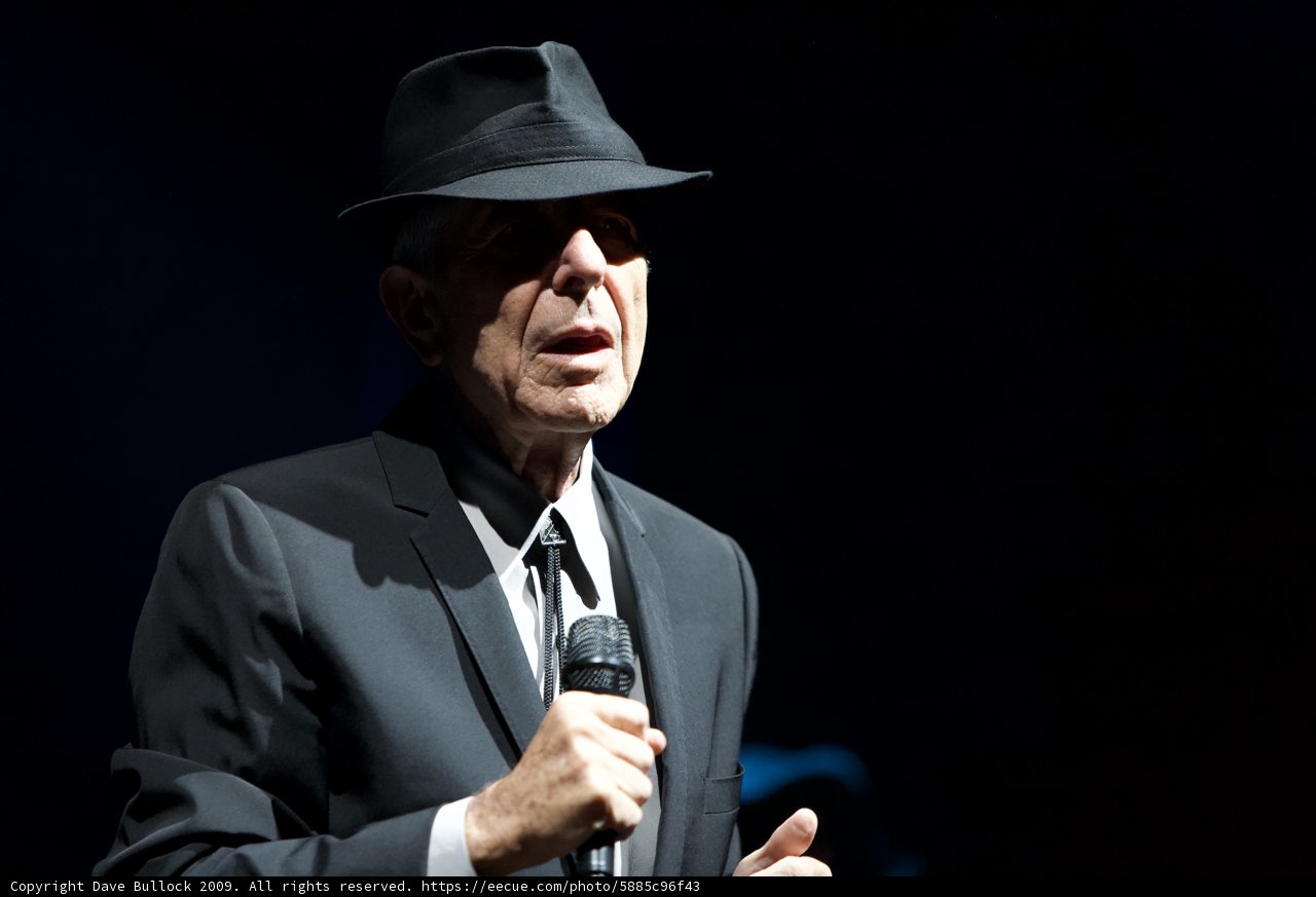 Leonard Cohen Rocks Out in Fedora and Suit at Coachella 2009