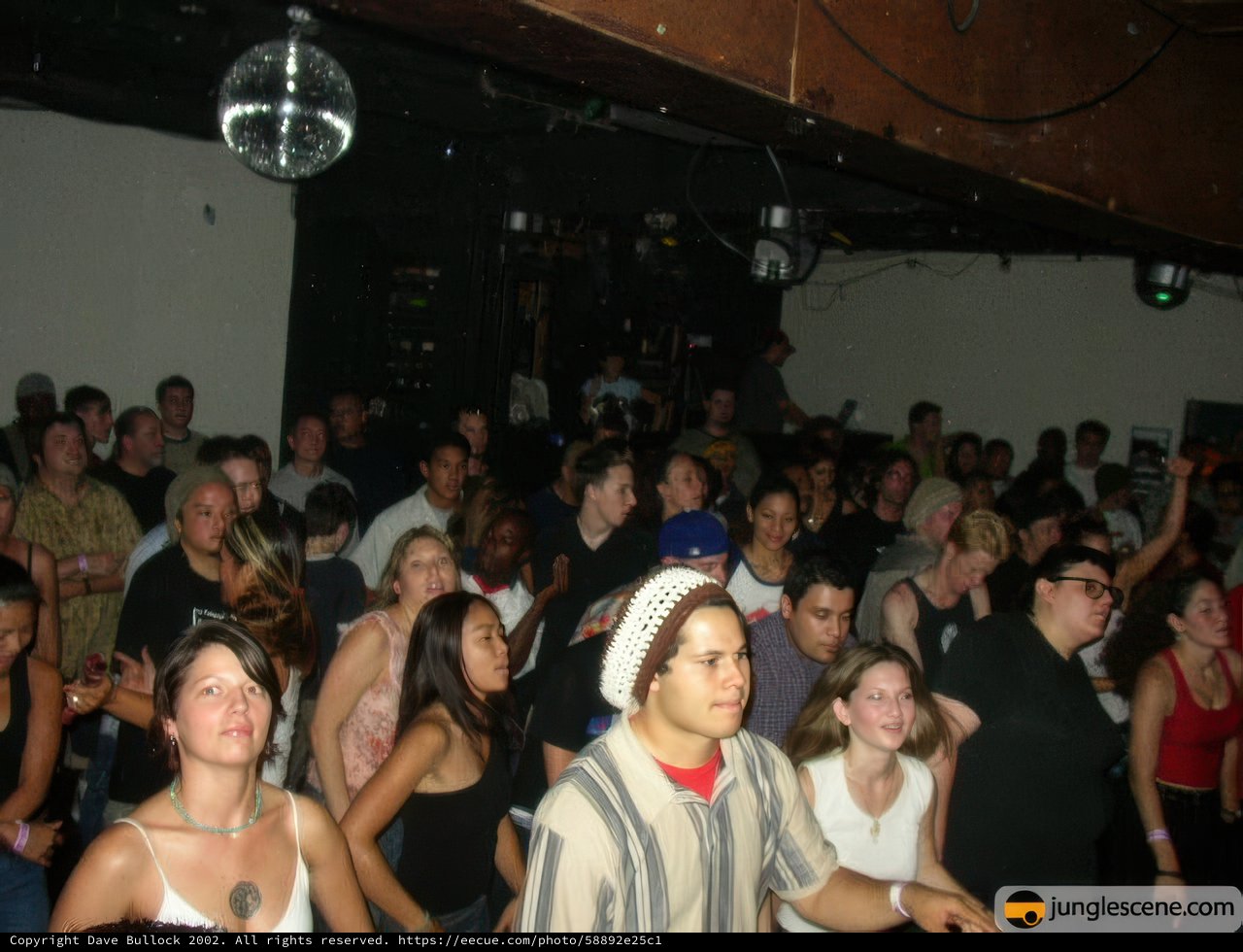 Nightclub Crowd Watches Band Perform