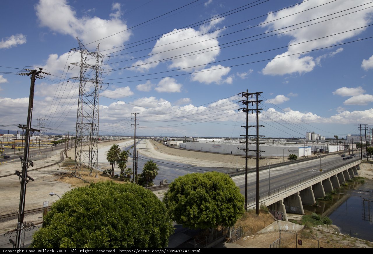 Overpass View of the Los Angeles River