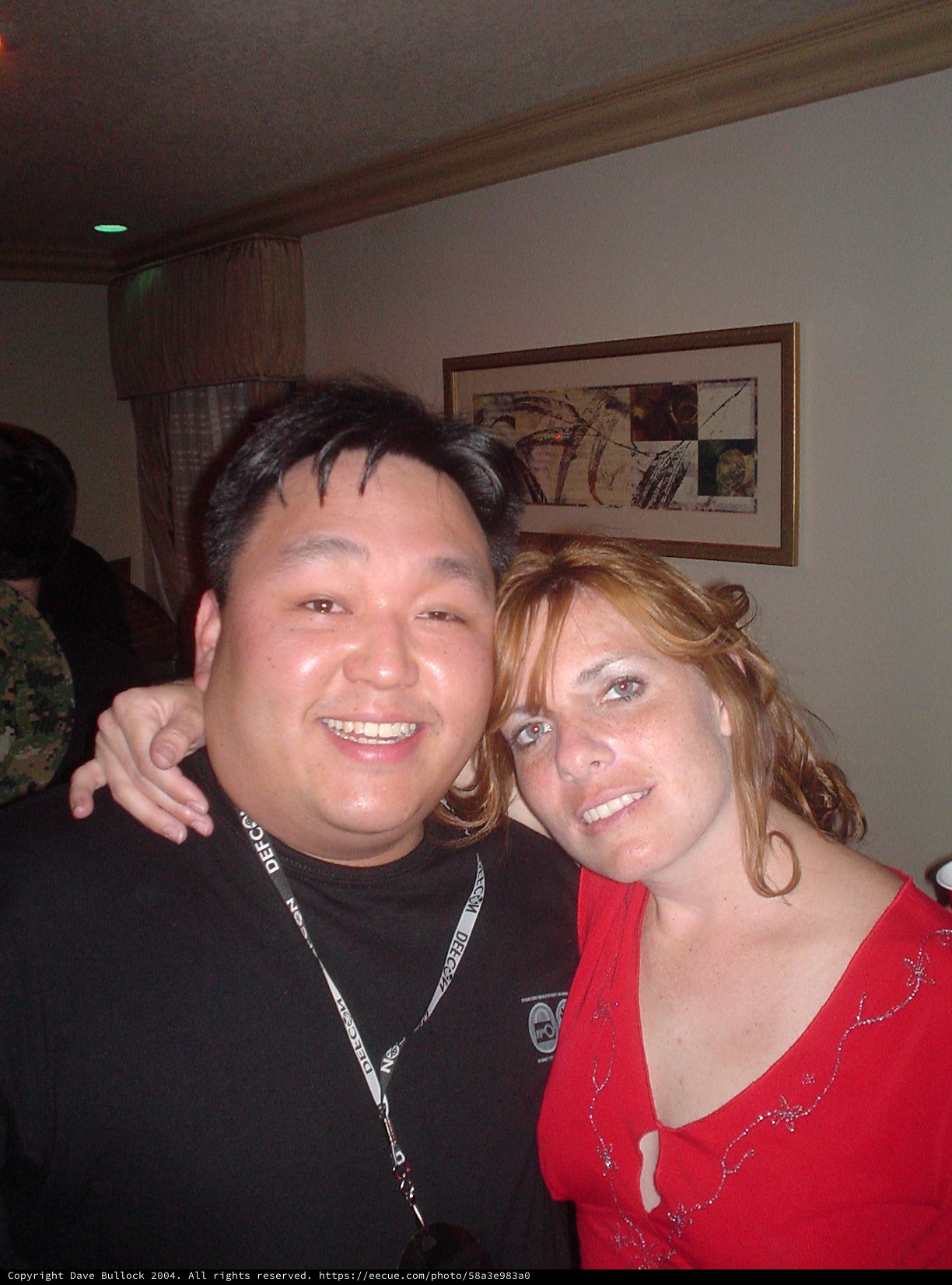 Two Friends Smiling Together at DEF CON Event