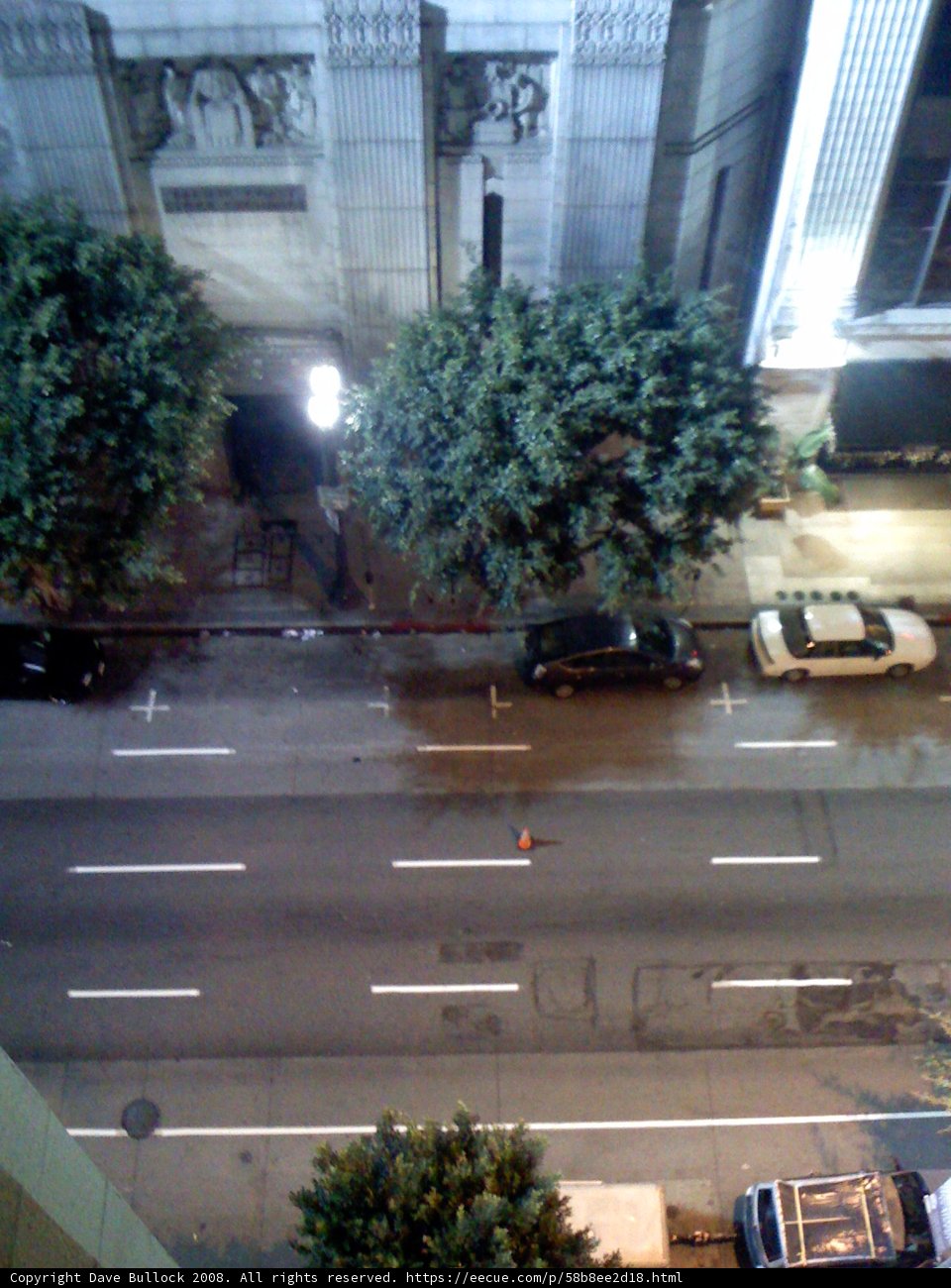 Nighttime Traffic on a City Street
