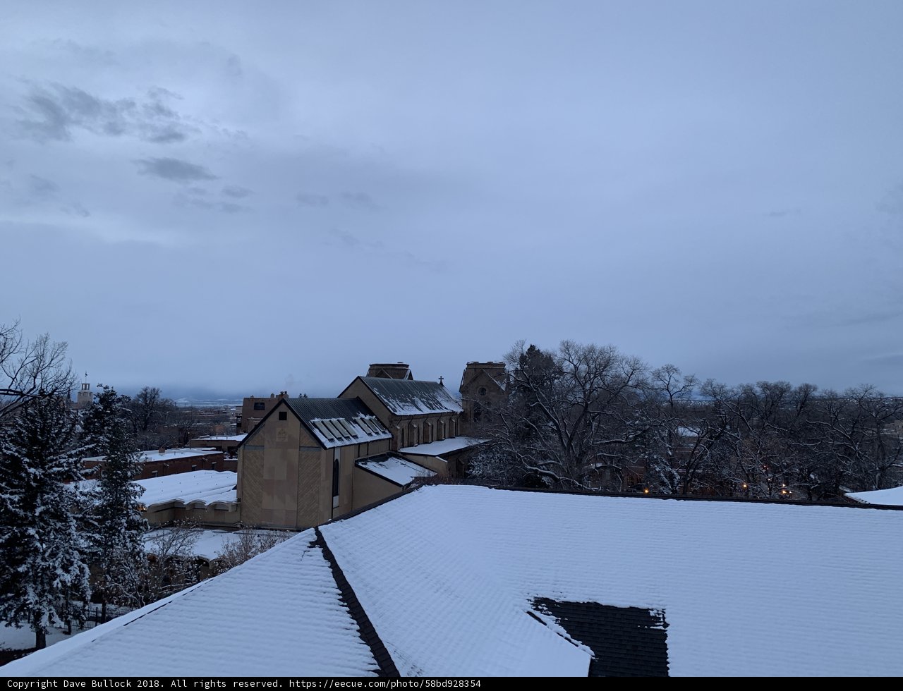 Serenity on a Snowy Rooftop