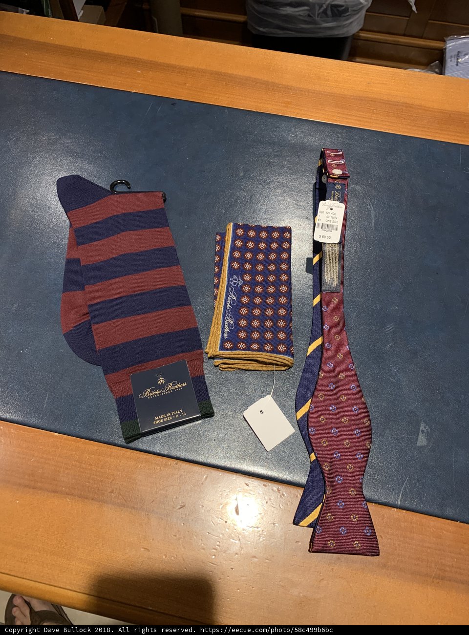 Formal Accessories on a Wooden Table