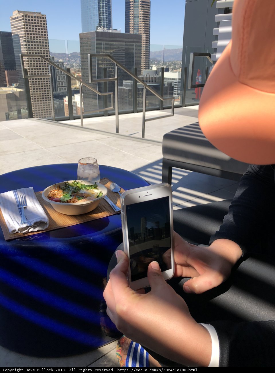 Cityscape Texting