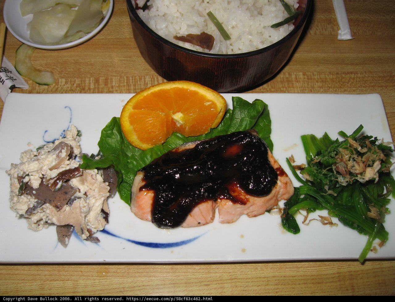 A Delicious Plate of Rice with Citrus Fruit