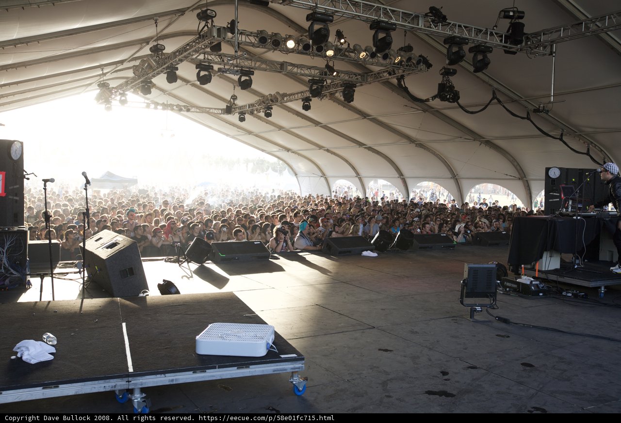 High-energy crowd at Coachella 2008