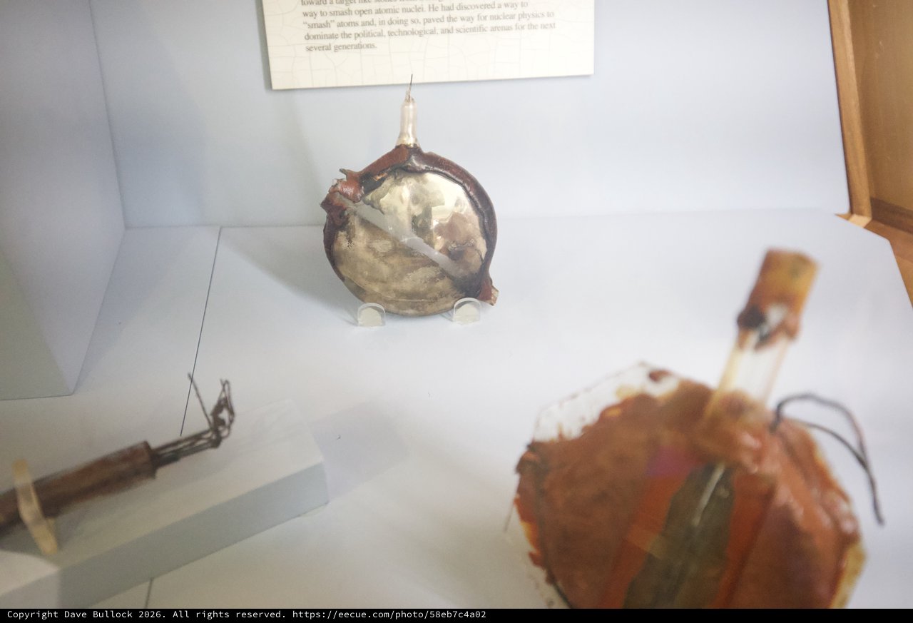 Historical Atomic Bomb Artifacts in Museum Display