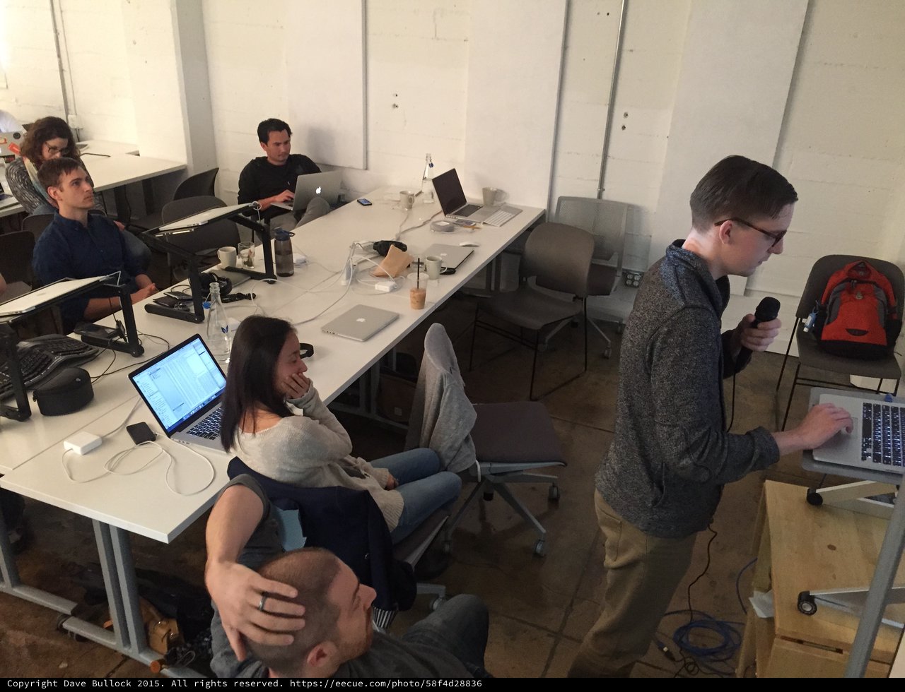 Tech Workshop Presenter Addresses Small Engaged Audience