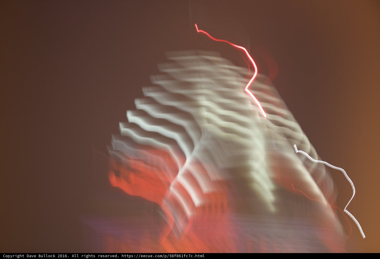 Blurry Building Light Trail
