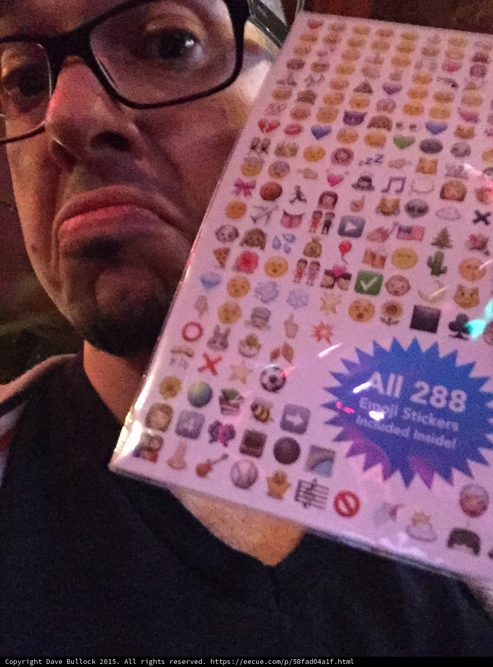 Dave Bullock with Emoji Stickers
