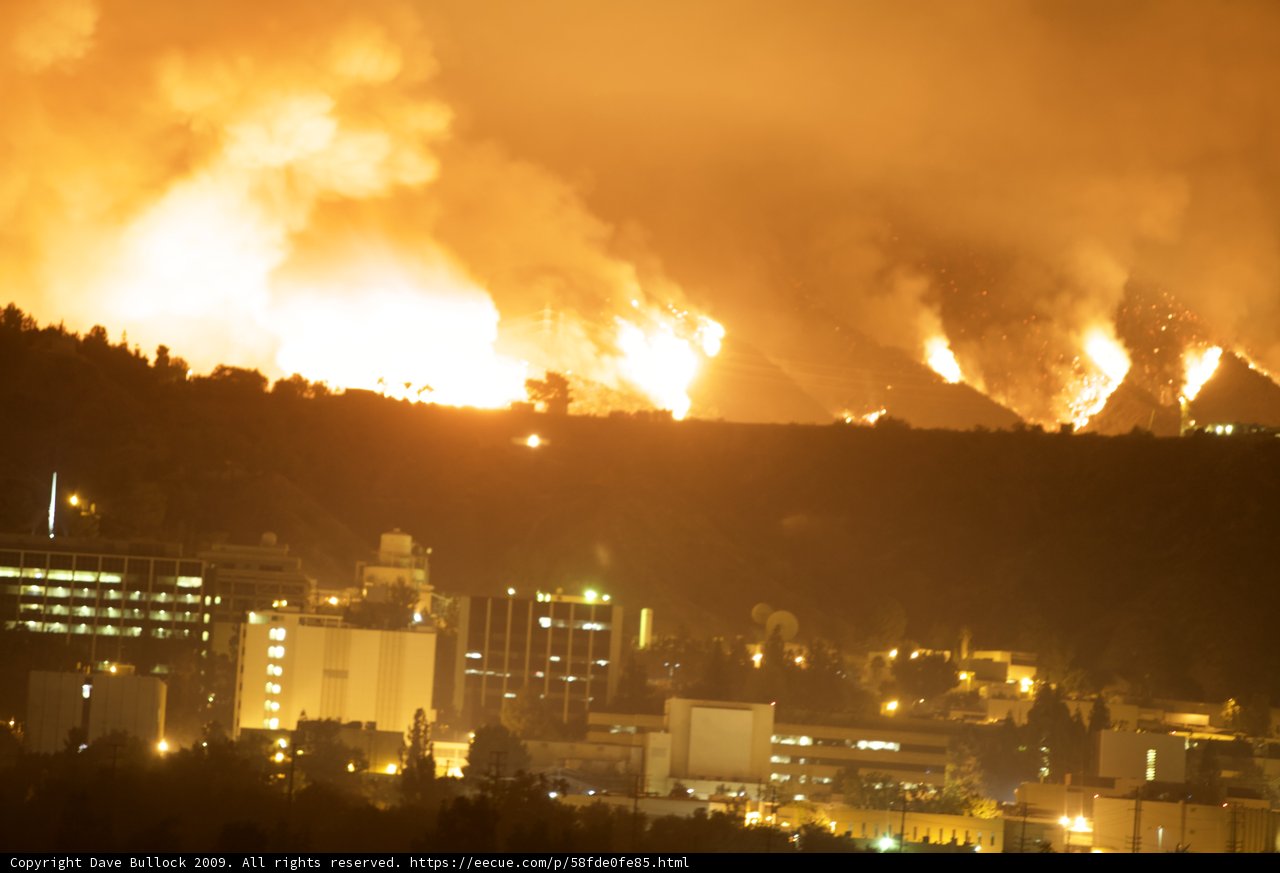 Inferno Engulfs Cityscape