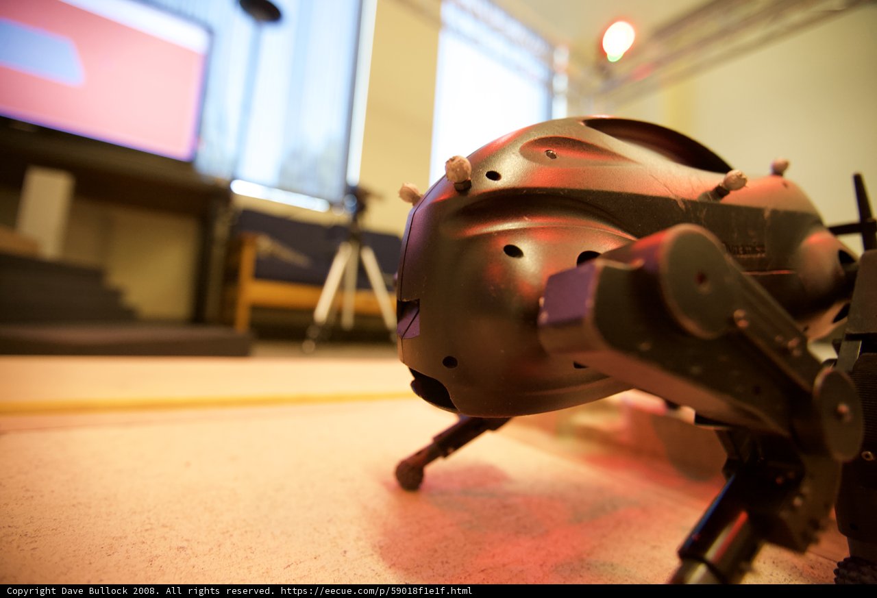 Robot in a Helmet