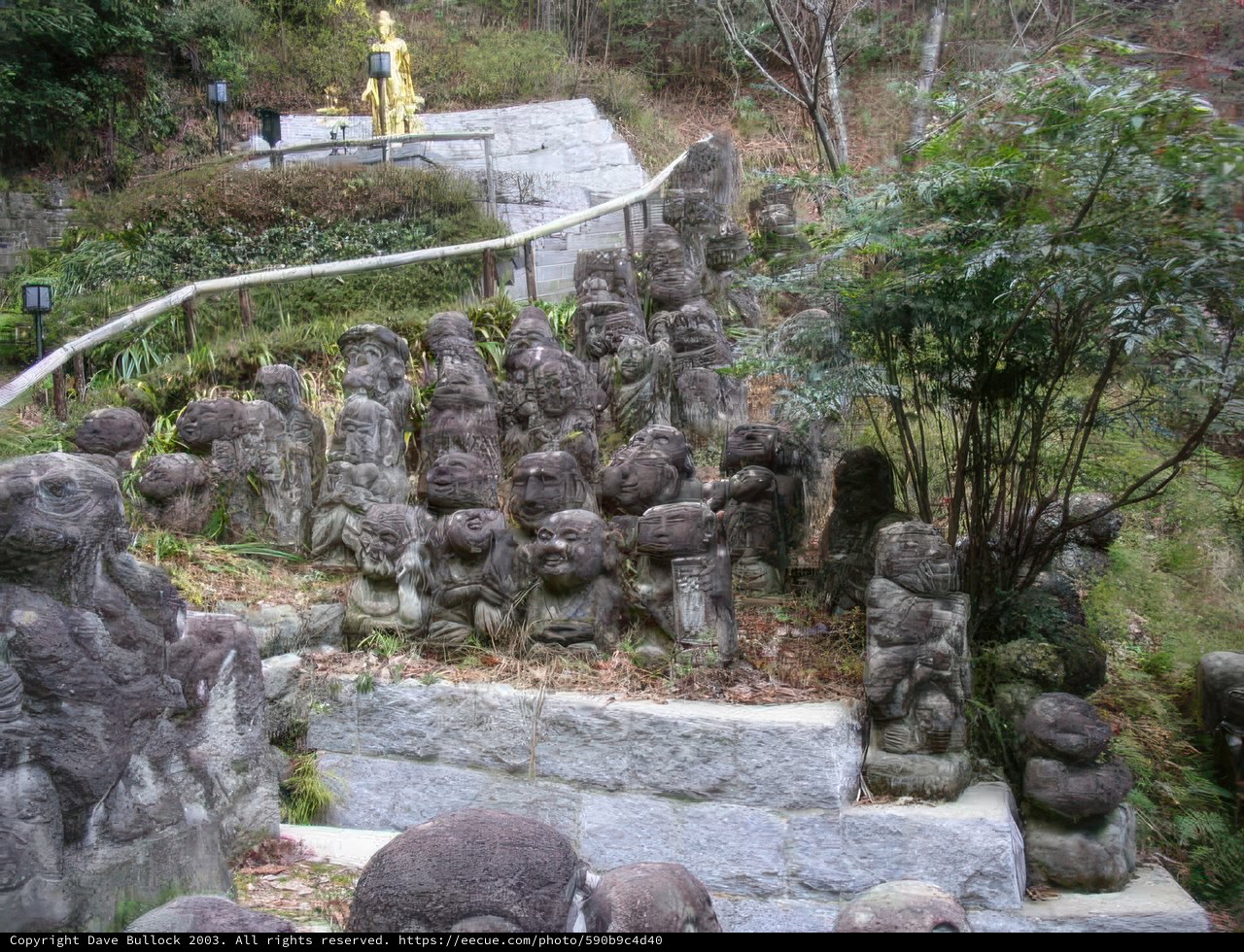 Stone Statues overlooking Kyoto City