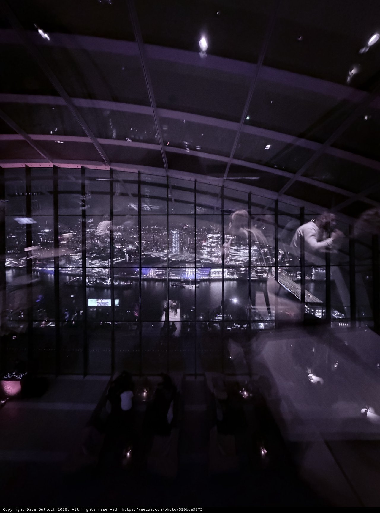 Night View from The Shard's Sky Lounge