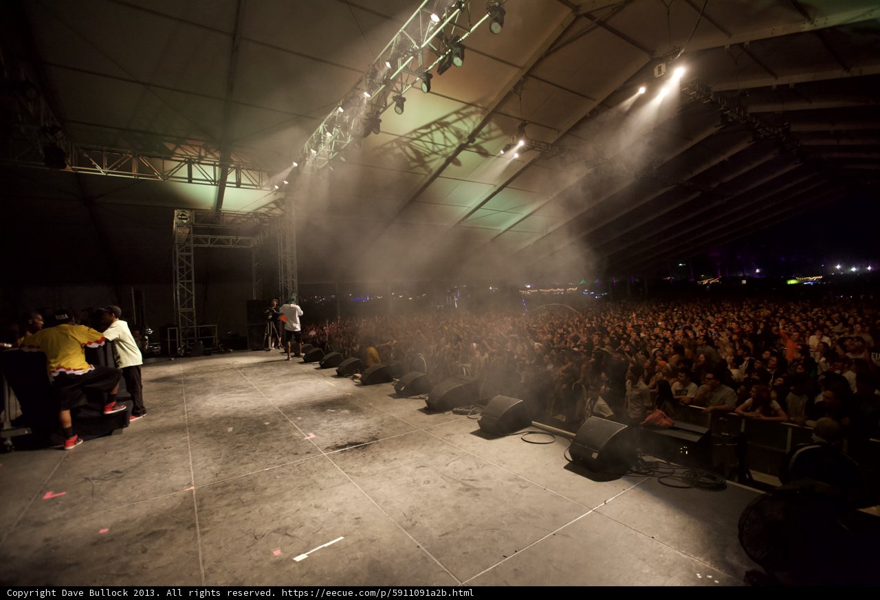 Smoke and Spotlights at Coachella Concert