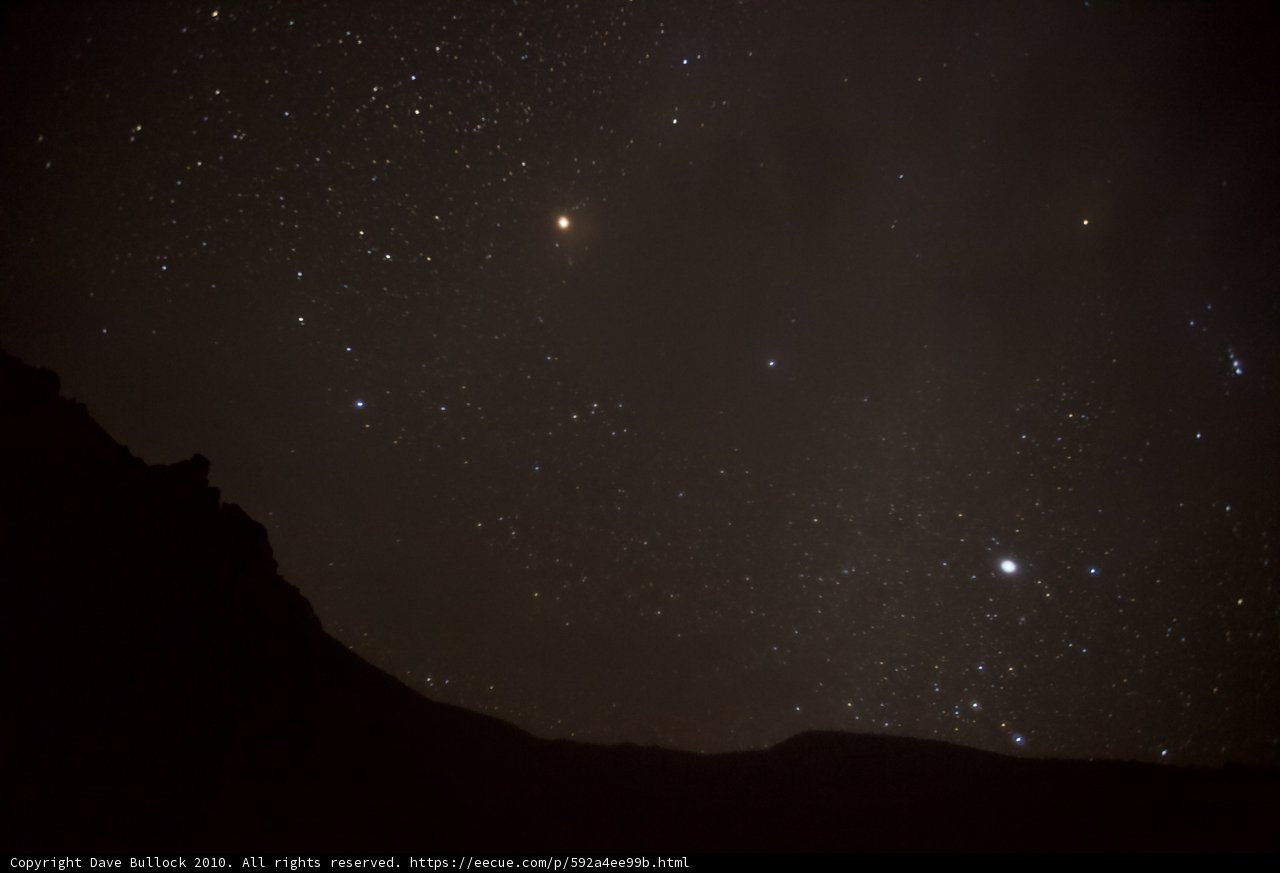 Starry Night with Three Moons