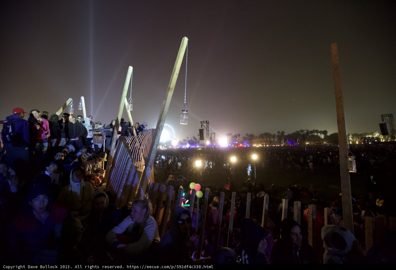 Metropolis at Night: A Crowd of Music Lovers