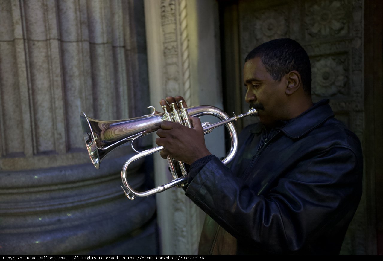 Brass music echoes through the streets