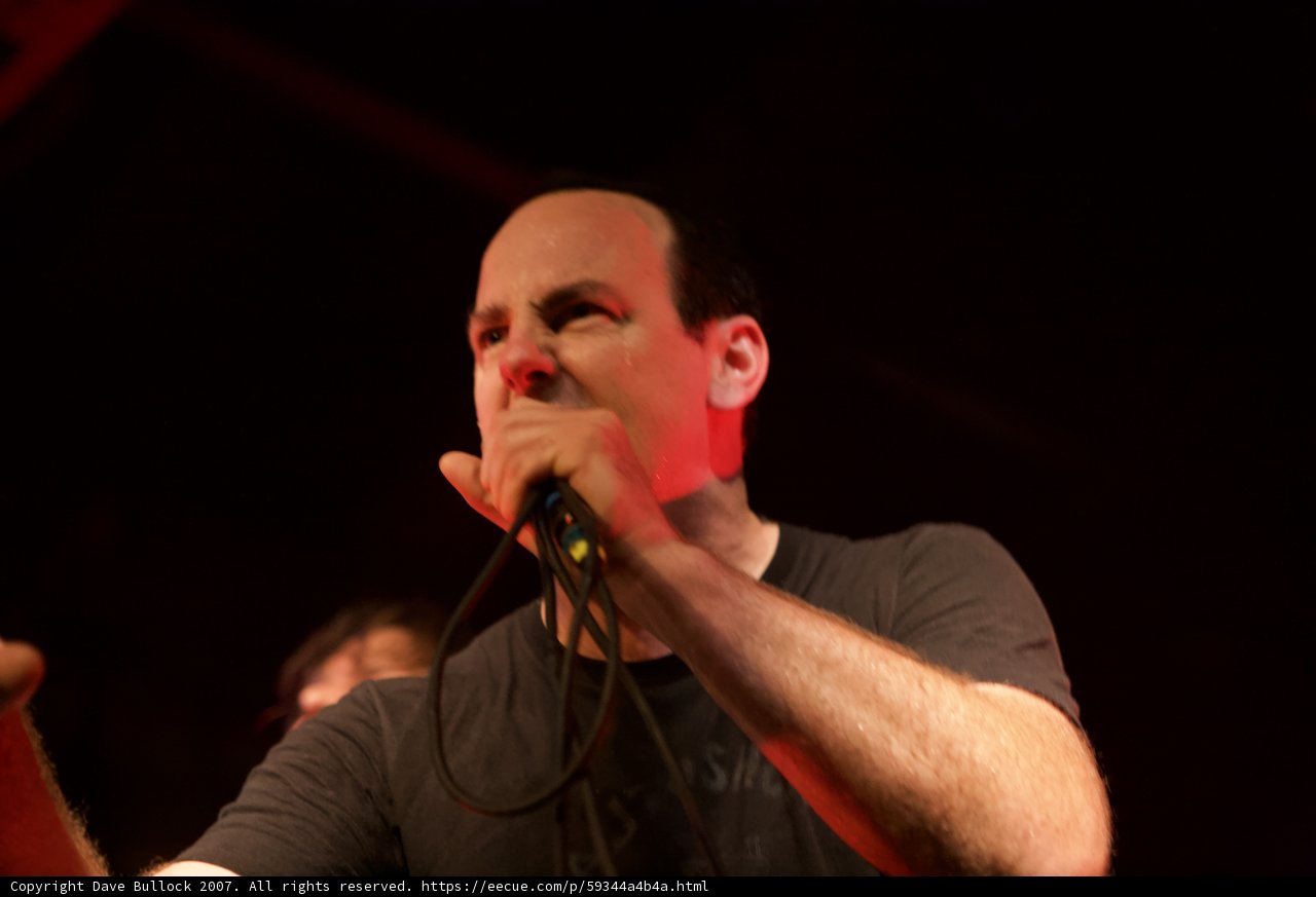 Rocking the Crowd with His Microphone