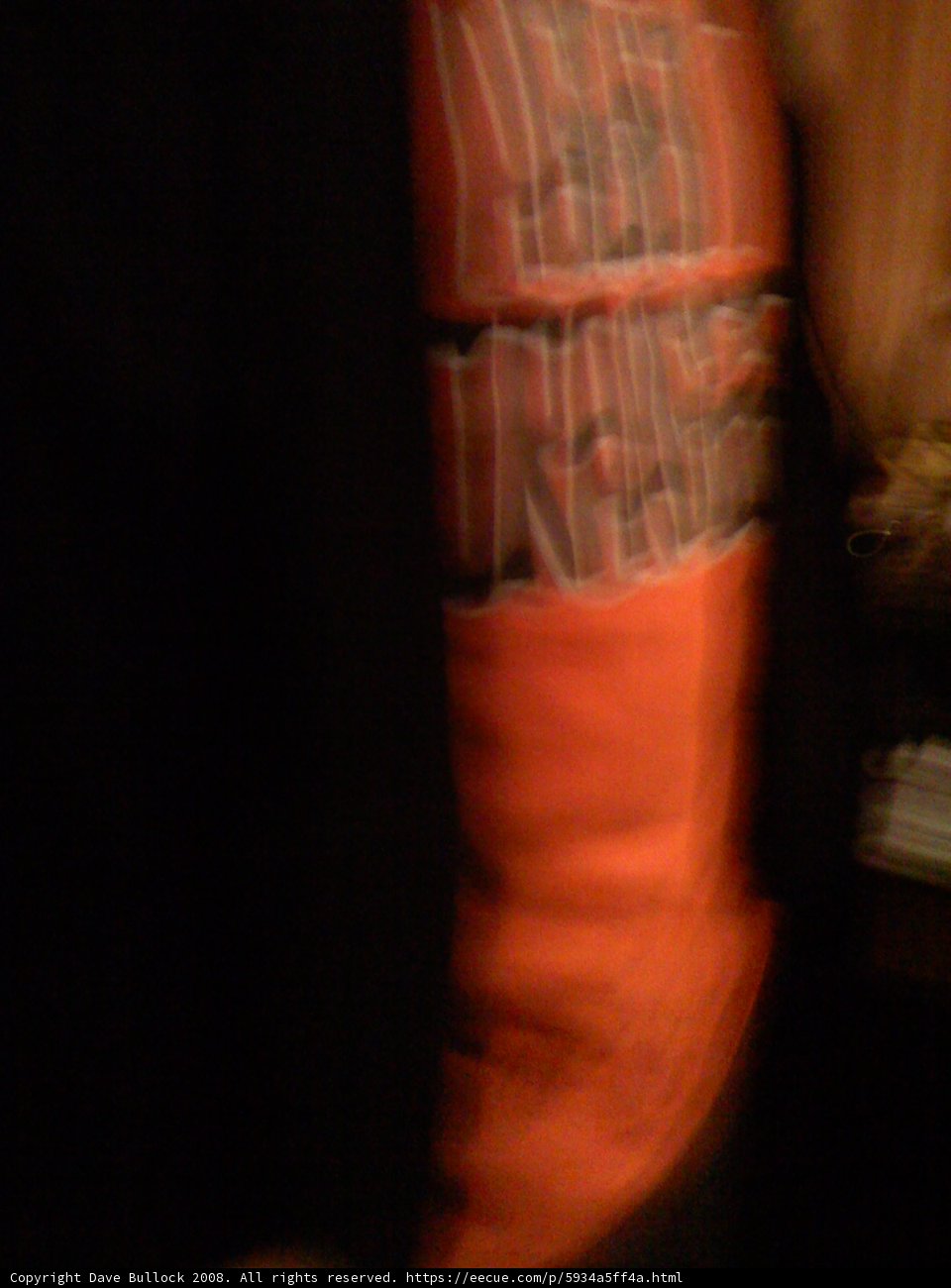 Blurred Fashionista in Orange