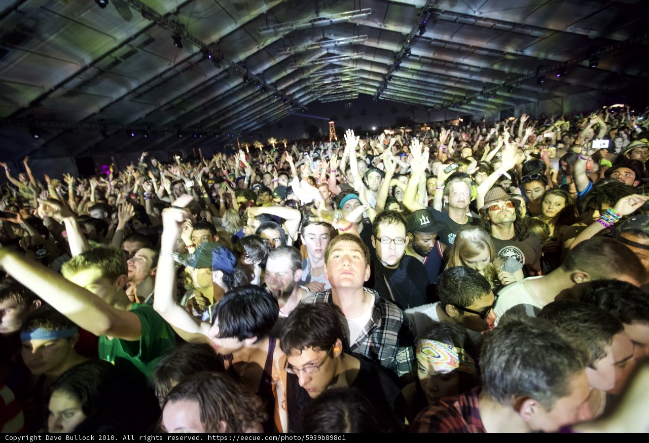Electrifying Crowd at Coachella Concert