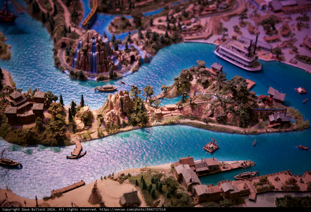 Enchanting Waterfront Resort Display - Dreamscape in Miniature