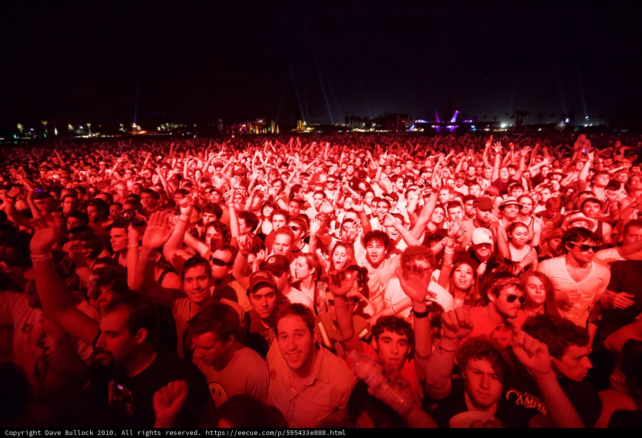 Electric Night Sky at Cochella Concert