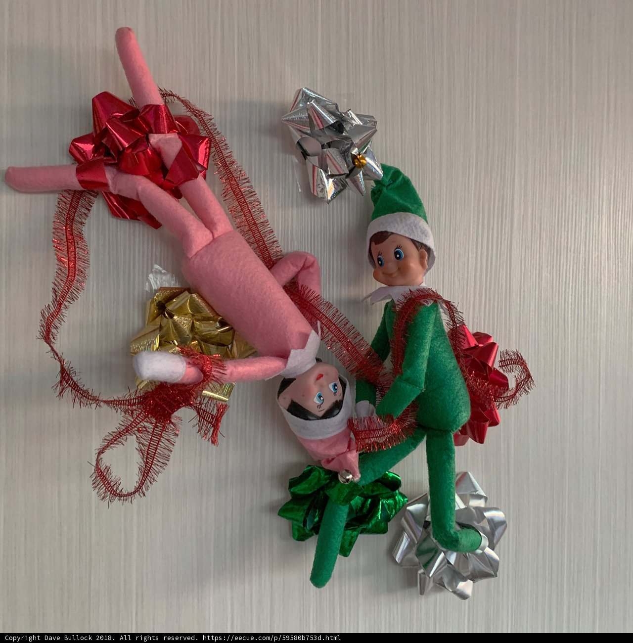 Elf on the Shelf Adds Holiday Cheer to Wall Decor