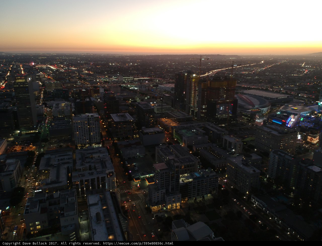 Downtown Los Angeles Skyline at Dusk