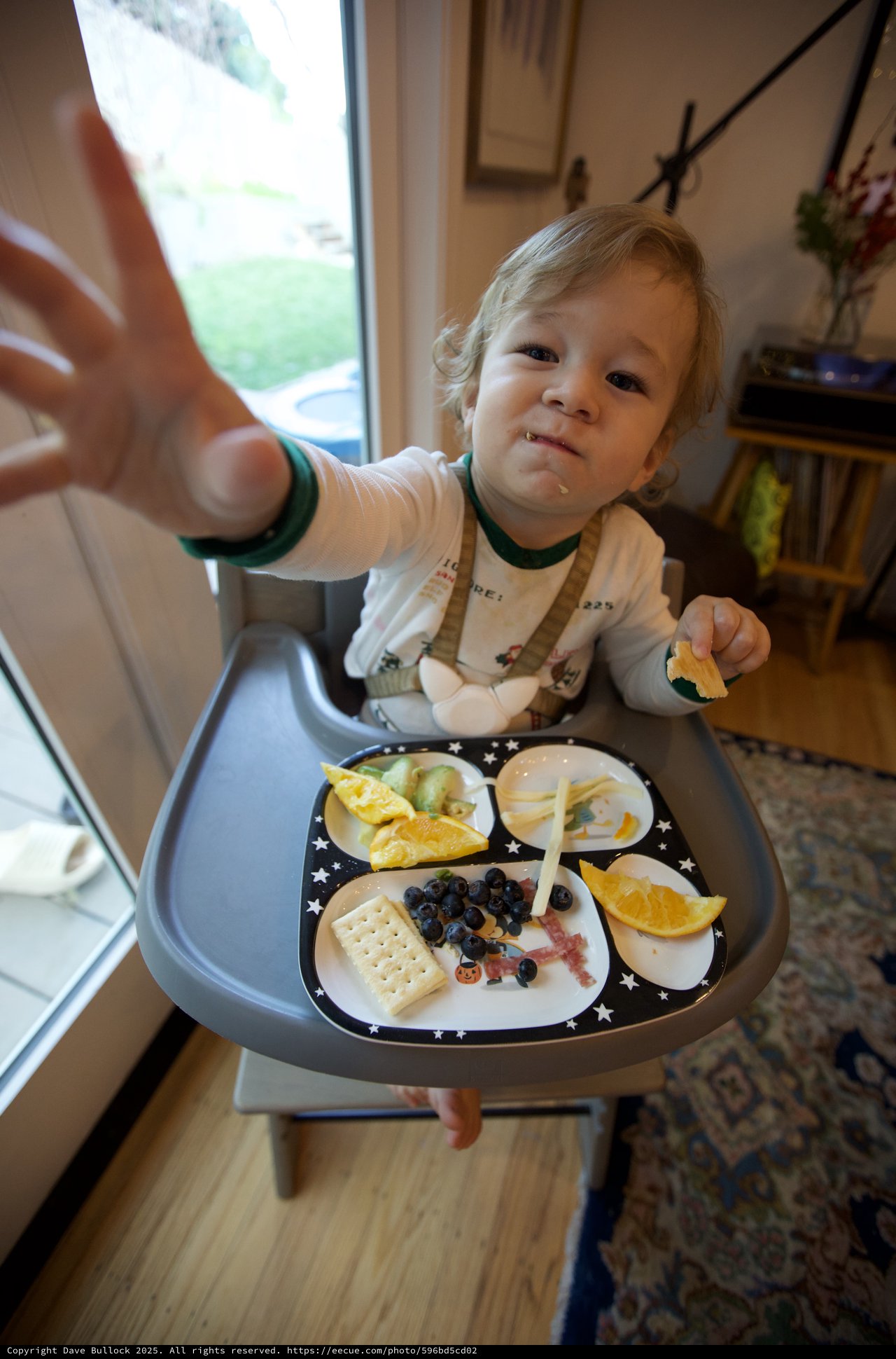 Toddler's Christmas Eve Mealtime Moment
