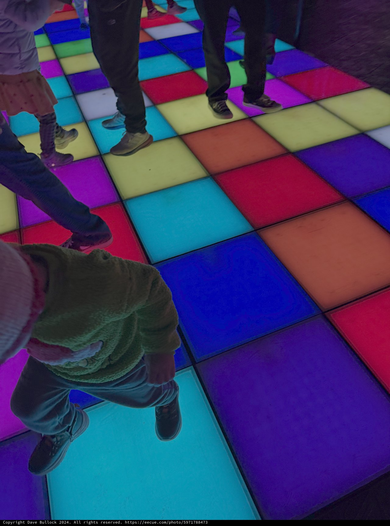 Interactive LED Dance Floor Experience