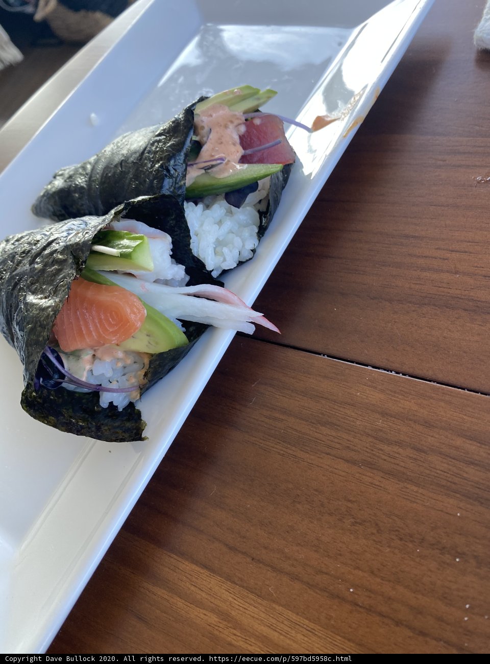 Fresh and flavorful sushi rolls on display