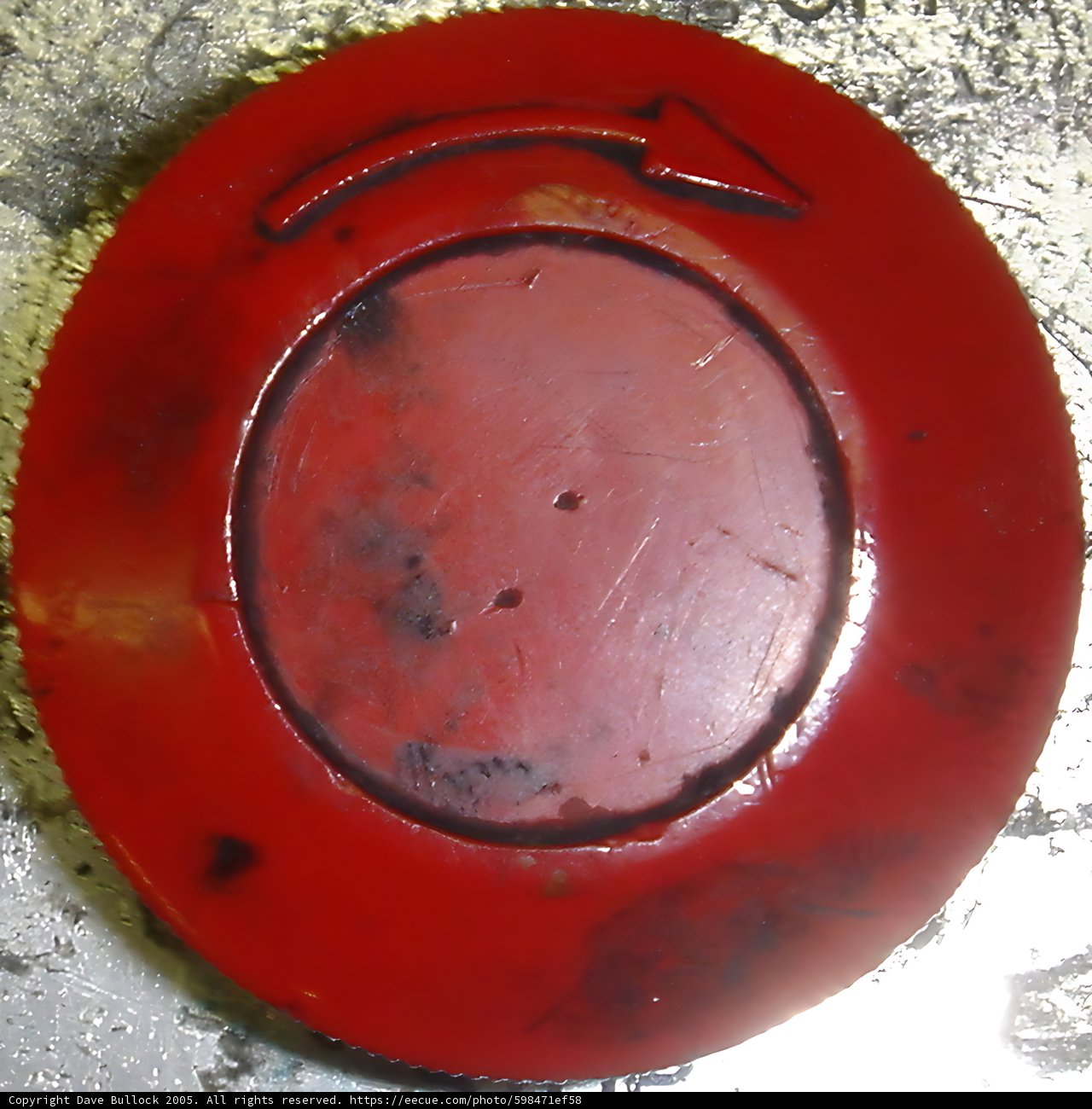 The Red Plate with a Hole in the Middle