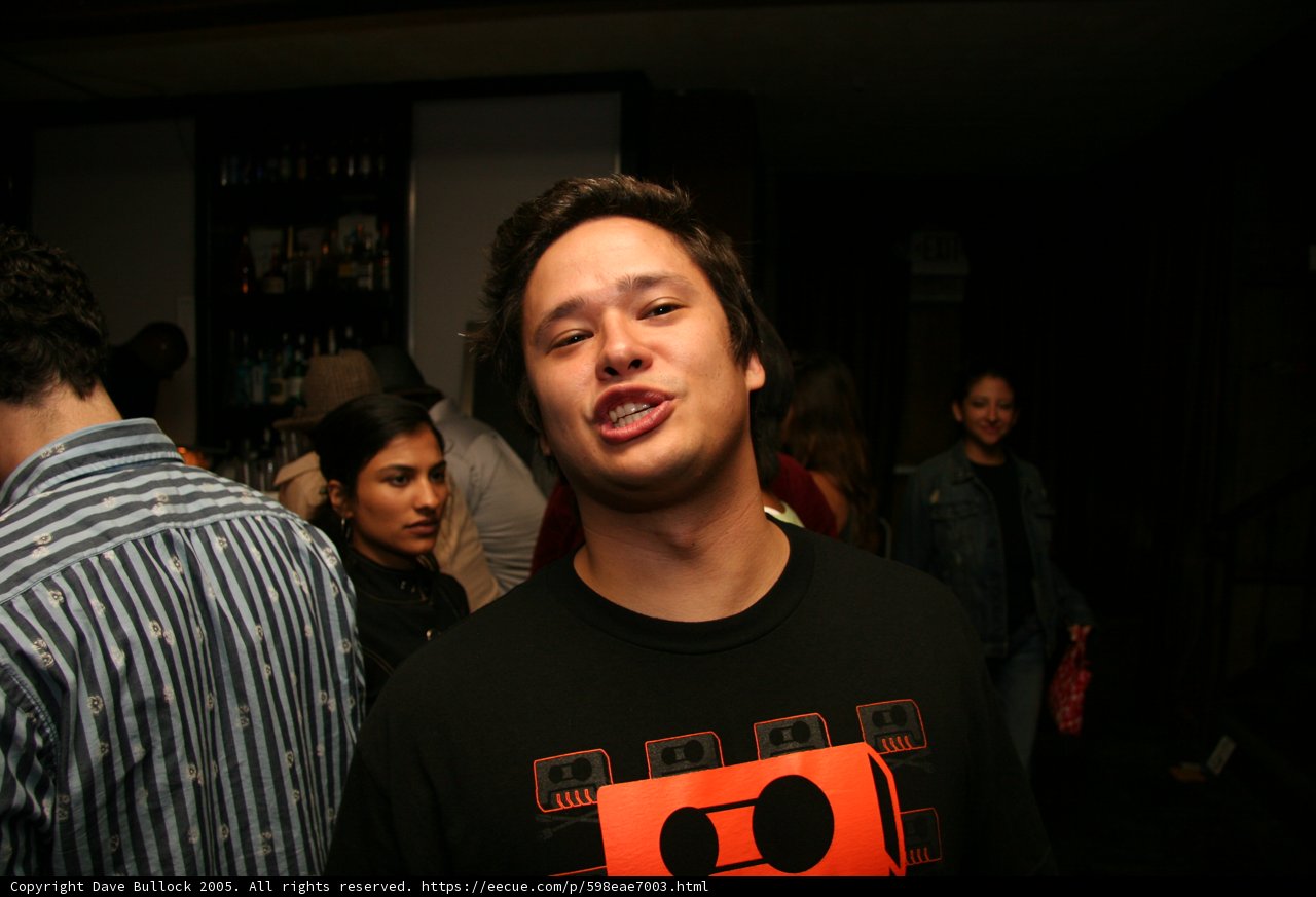 Black Shirted Man at Pub