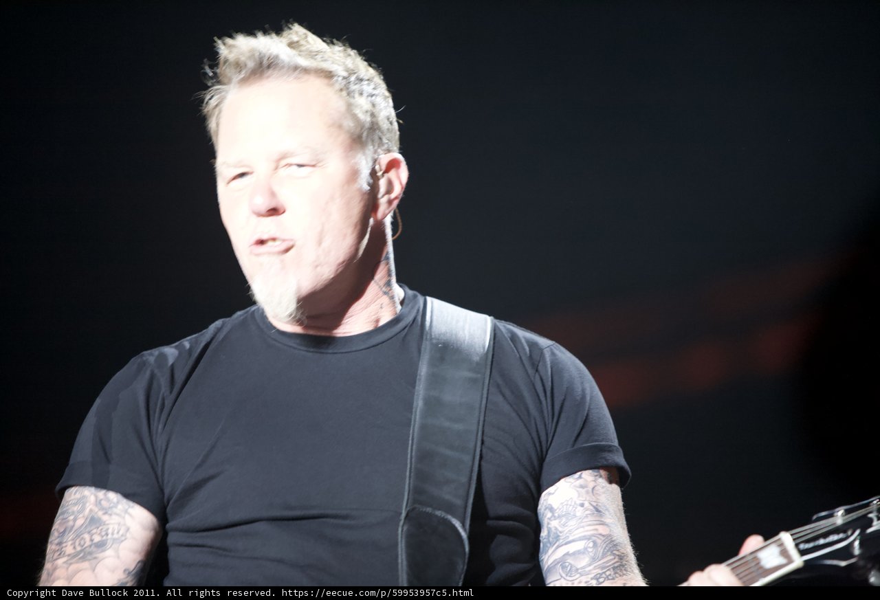 James Hetfield of Metallica rocks the Big Four Festival