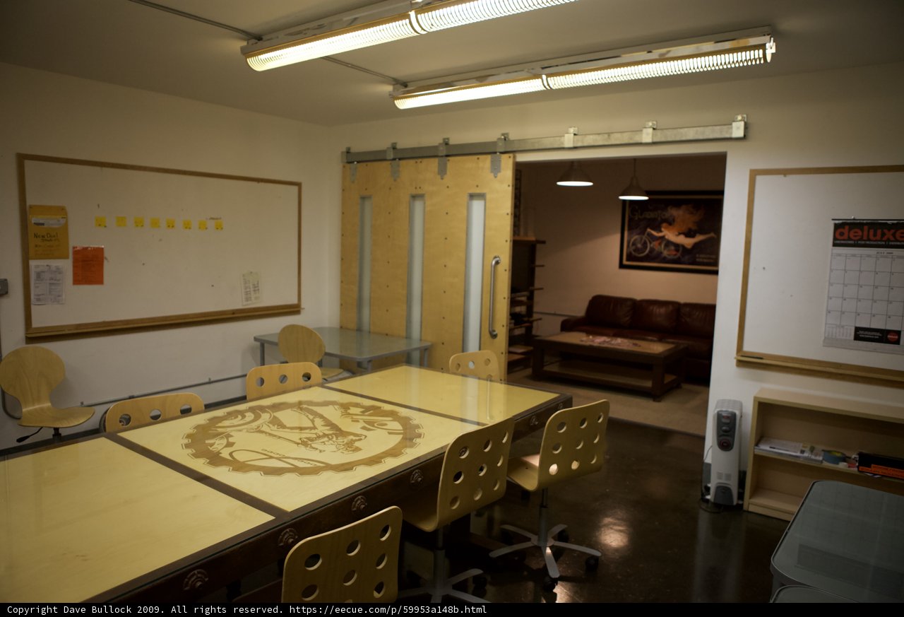 Plywood Furniture in an Artistic Space
