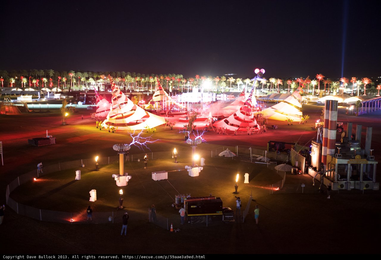 Urban Fairground under the Night Sky