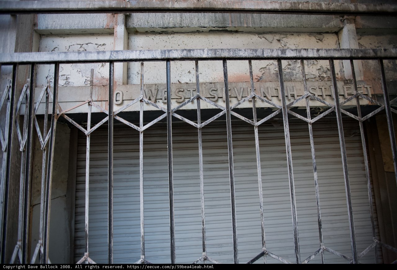 Graffiti on a Metal Gate