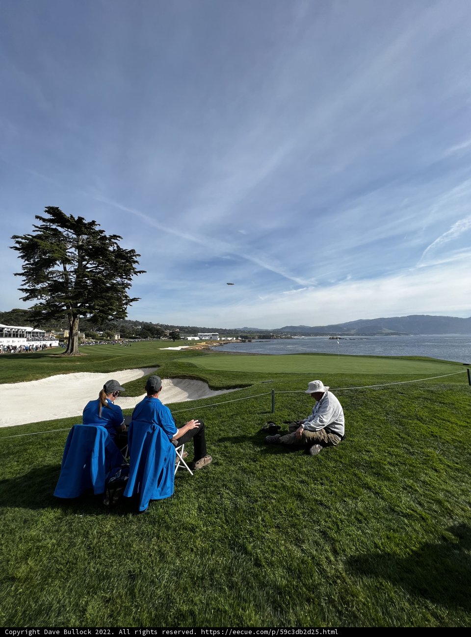 Relaxing by the Pebble Beach Waterfront