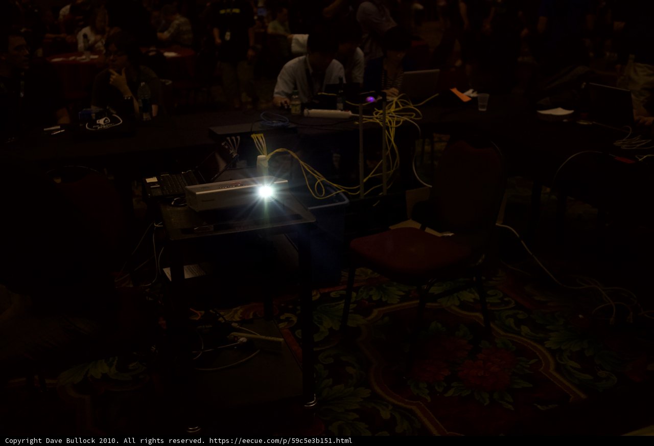 Illuminated Table at Defcon 18