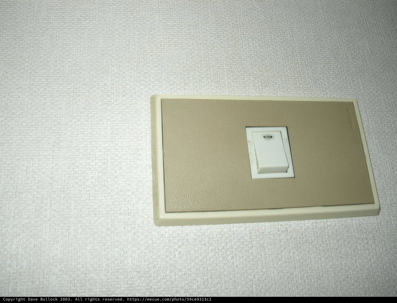 White Wall Switch at Kyoto City Hall