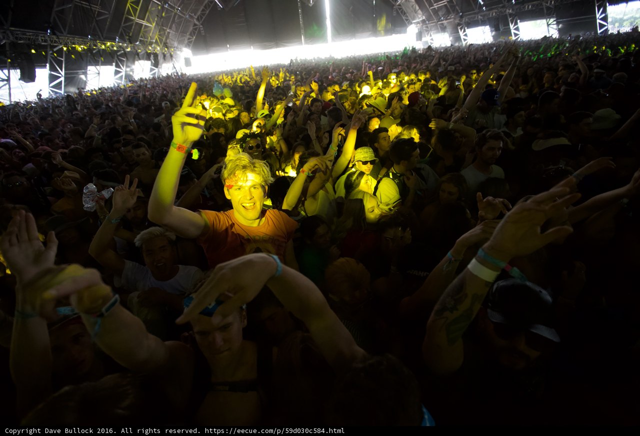 Crowd Goes Wild at Coachella Music Festival