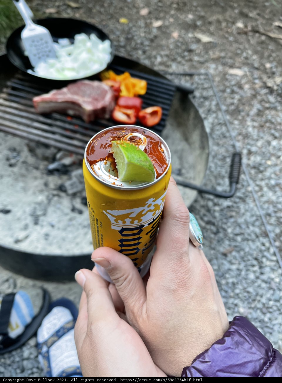 Grilling with a Cold One