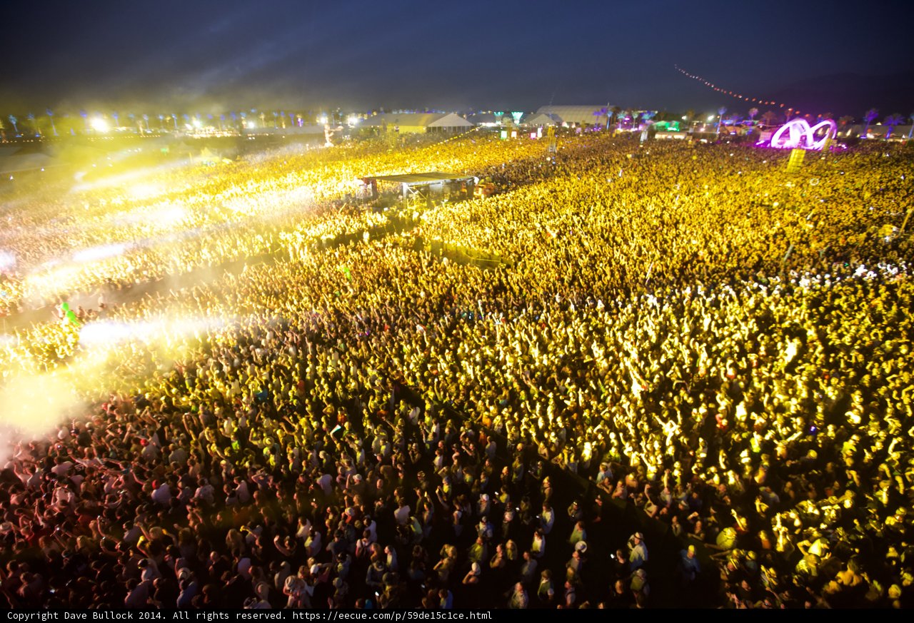 Fireworks and Flare at Coachella