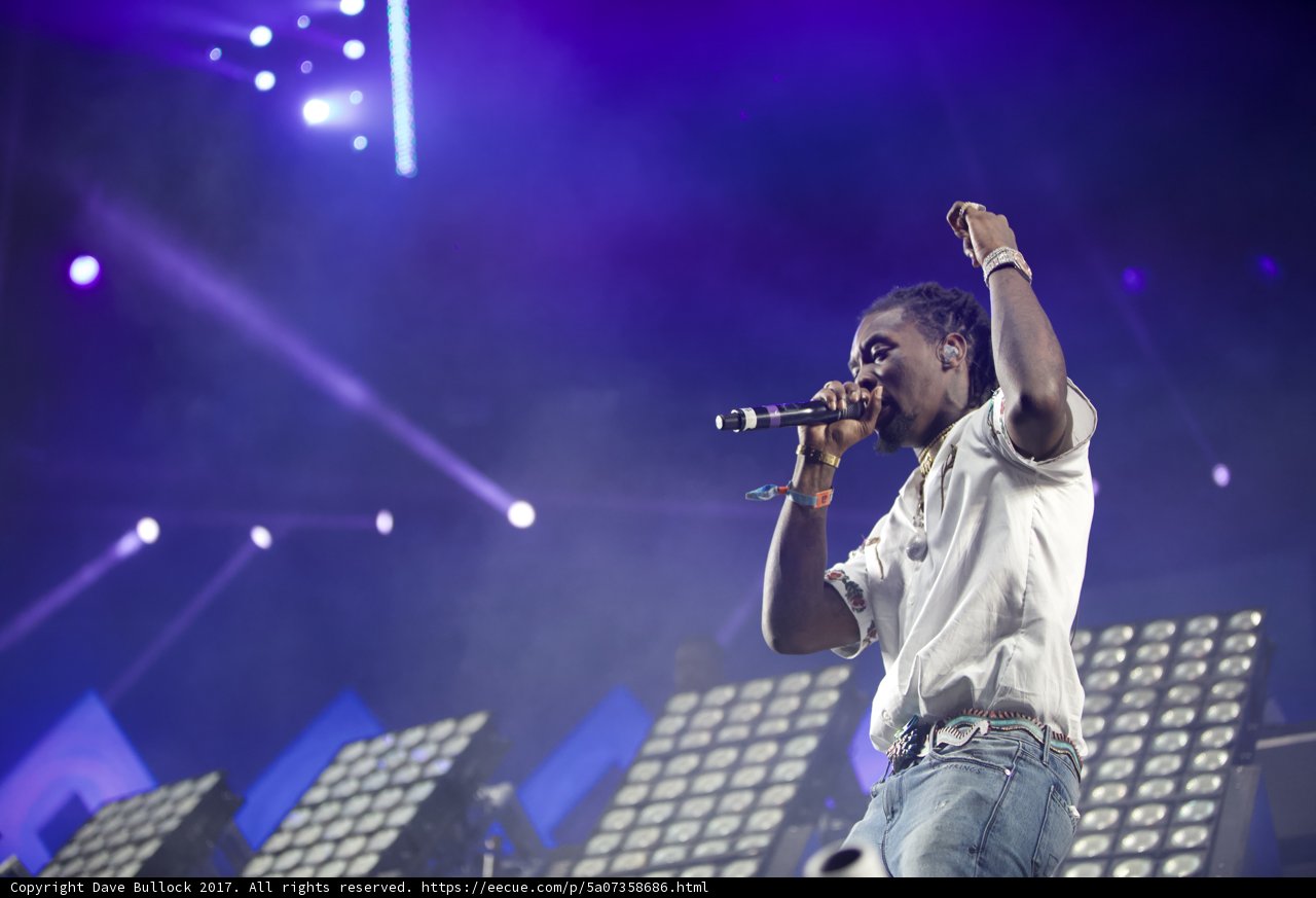 Man on Stage with Microphone at Coachella